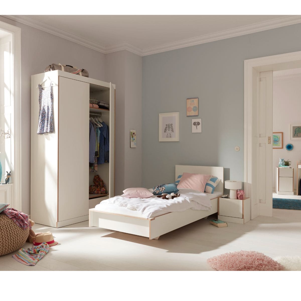Lit individuel 120 CPL FLAI Müller Small Living blanc