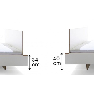 Lit individuel 120 CPL FLAI Müller Small Living blanc