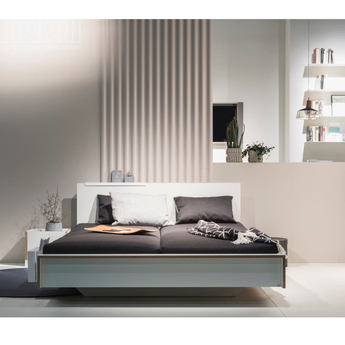 Lit individuel 140 CPL FLAI Müller Small Living blanc