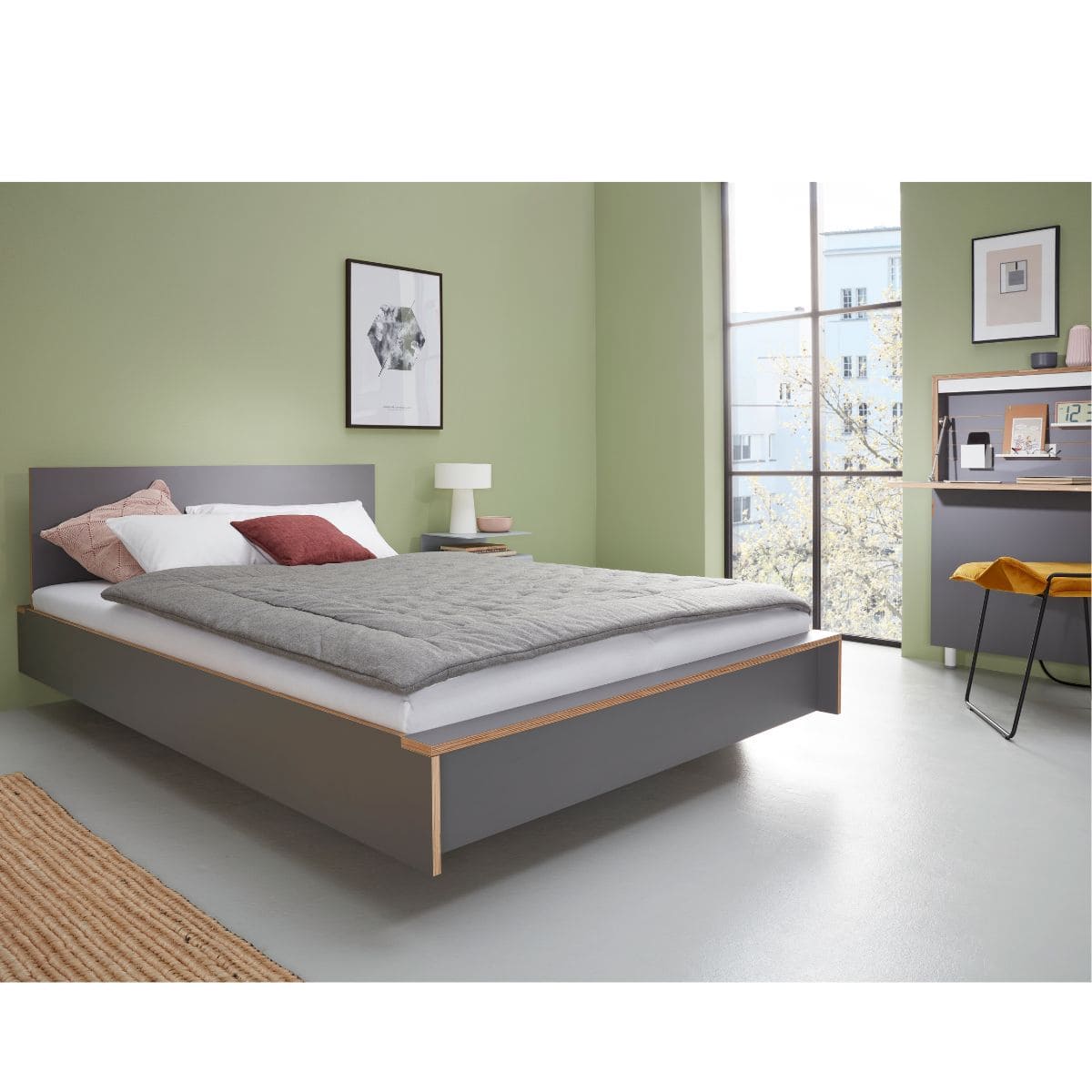 Lit individuel 140 CPL FLAI Müller Small Living blanc