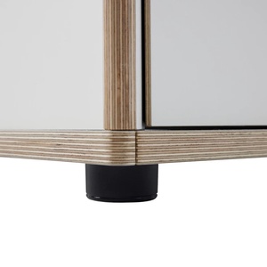 Lit individuel 140x200cm avec tête de lit 2 tiroirs SPAZE Müller Small Living blanc