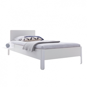 Lit individuel 140x200cm avec tête de lit CPL NAIT Müller Small Living blanc bouleau