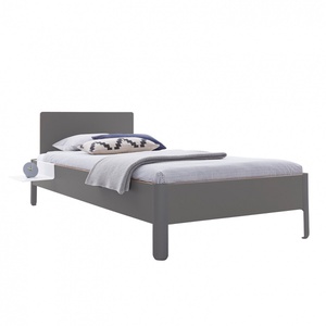 Lit individuel 140x200cm avec tête de lit NAIT Müller Small Living anthracite bouleau