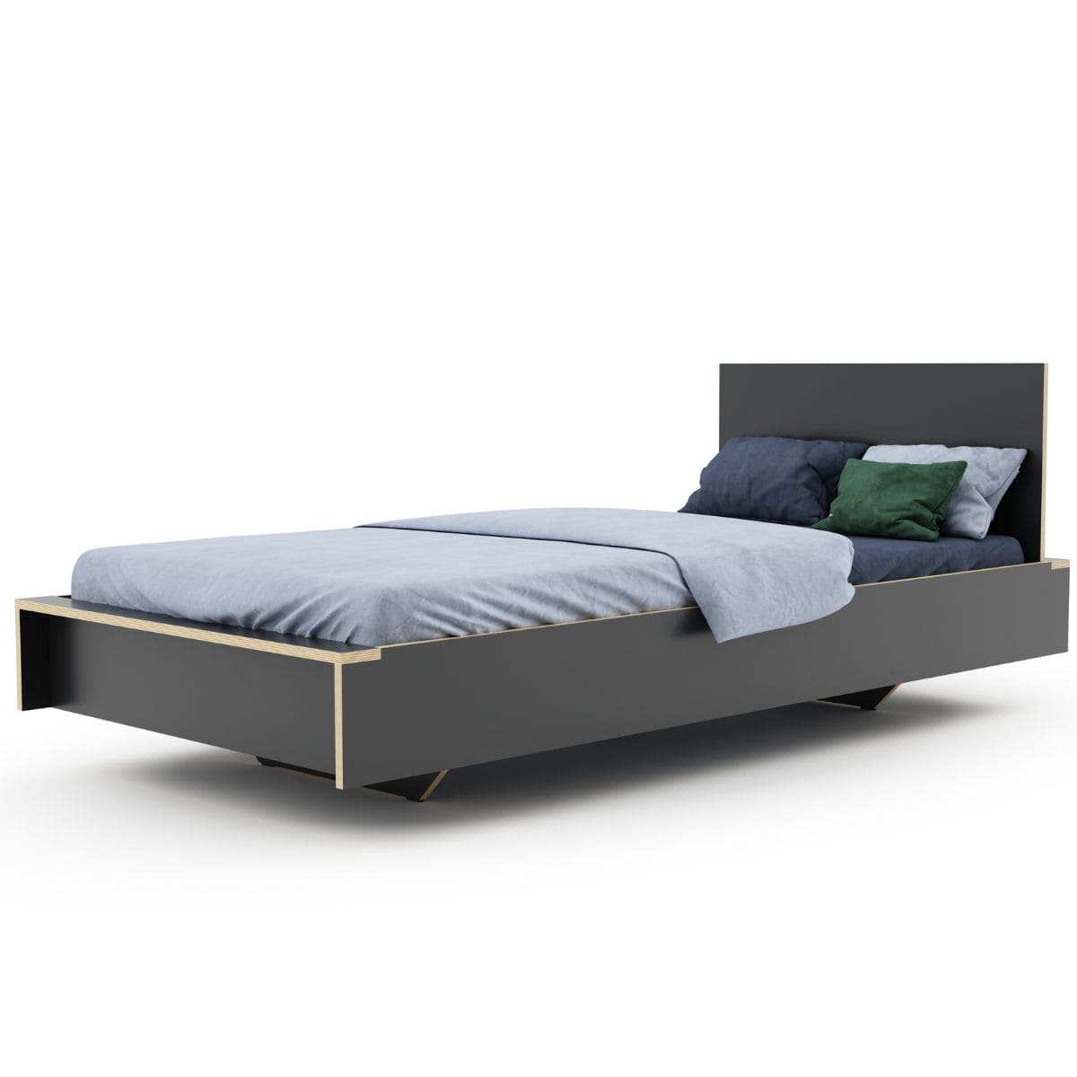 Lit individuel 90 CPL FLAI Müller Small Living anthracite