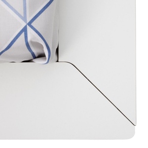 Lit individuel 90x200cm avec tête de lit 2 tiroirs SPAZE Müller Small Living blanc