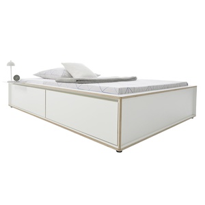 Lit individuel 90x200cm SPAZE Müller Small Living blanc