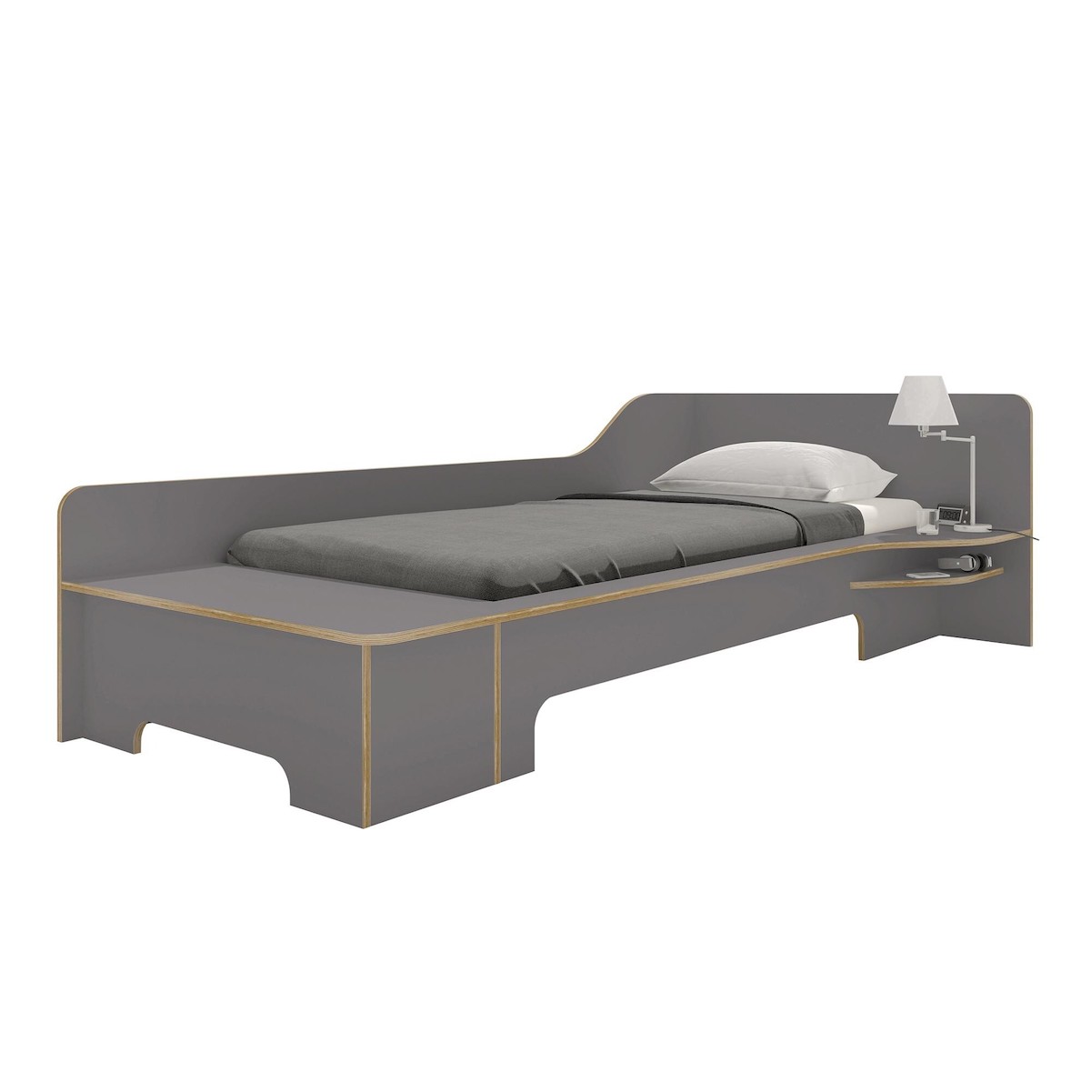 Lit individuel avec table de nuit PLANE Müller Small Living