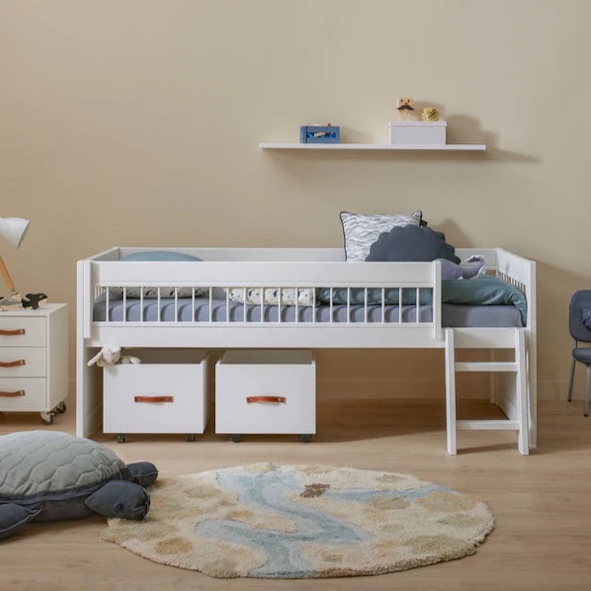 Lit junior 90x200cm BREEZE Lifetime blanc