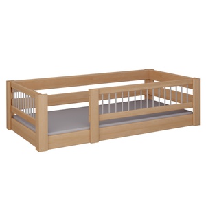 Lit Kubu bas DELUXE de Breuyn naturel-gris