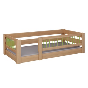 Lit Kubu bas DELUXE de Breuyn naturel-vert