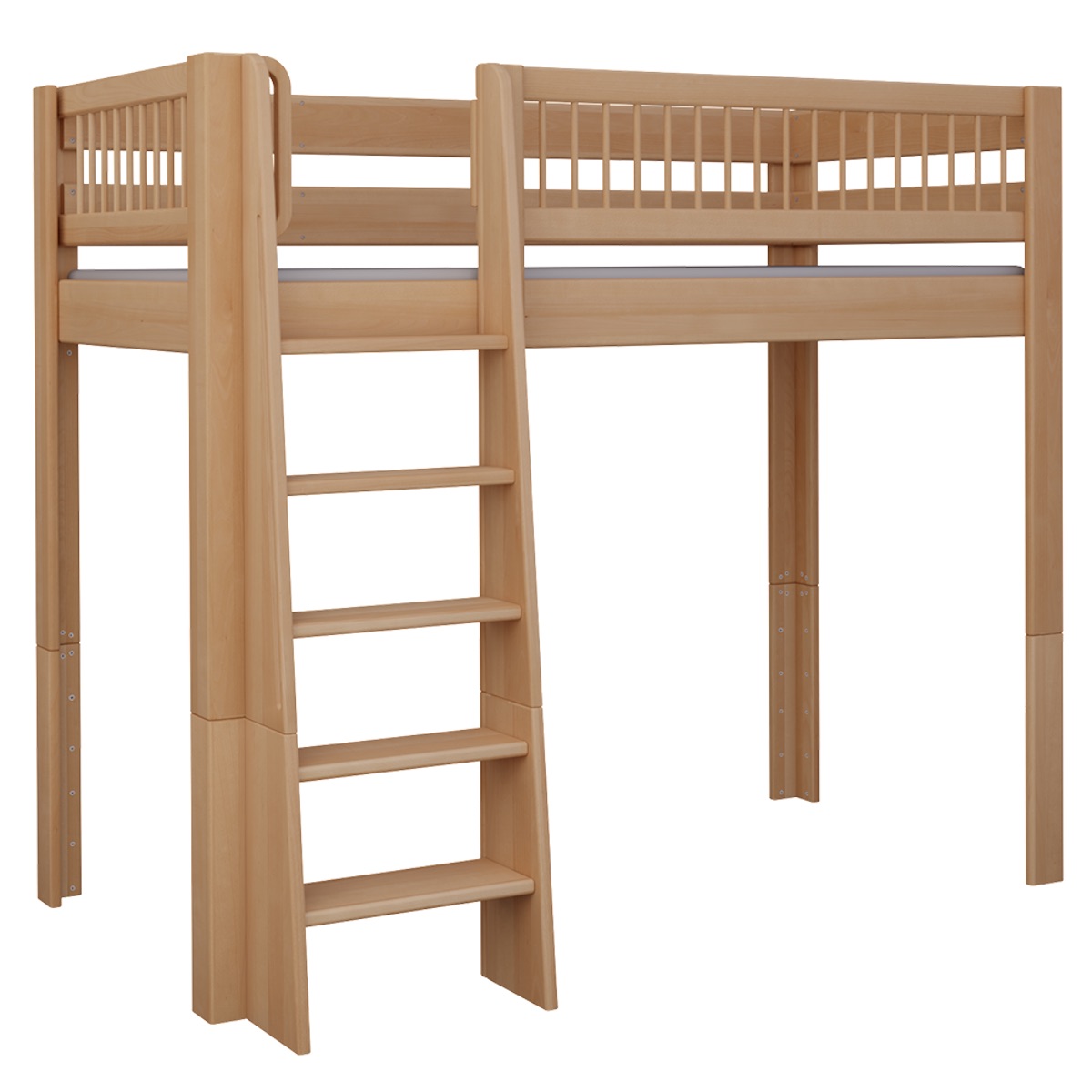 Lit Kubu mezzanine DELUXE de Breuyn naturel