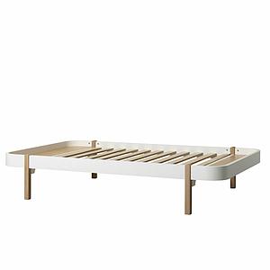 Lit Lounger 120cm WOOD Oliver Furniture blanc-chêne