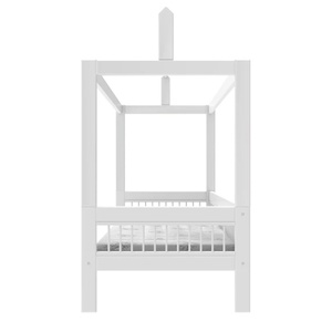 Lit maison avec structure de toit 90x200cm BREEZE Lifetime blanc