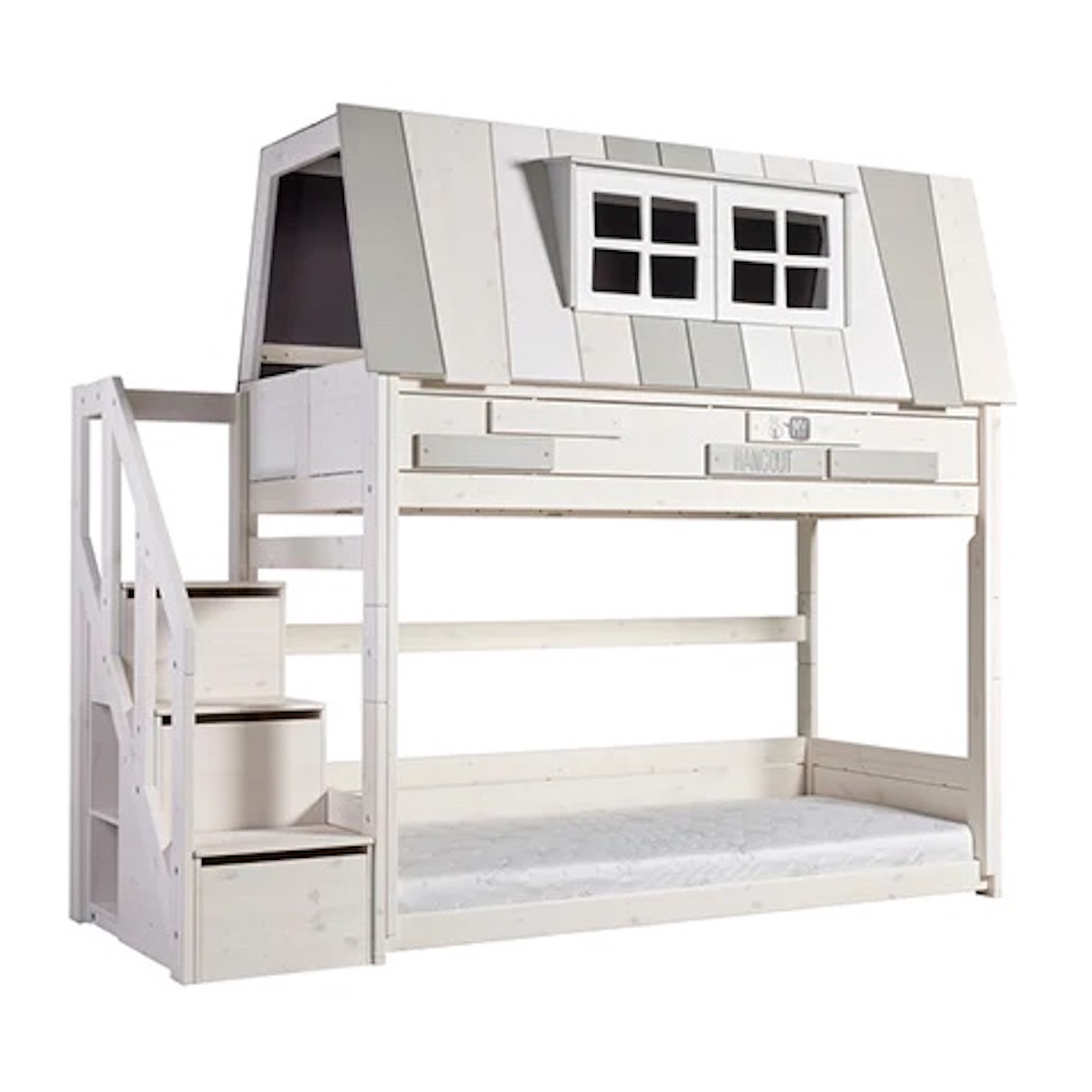 Lit maison bas 90x200cm MY HANGOUT Lifetime whitewash
