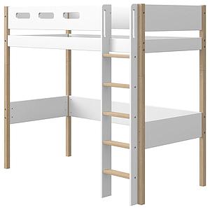 Lit mezzanine 200x90cm NOR Flexa chêne-blanc