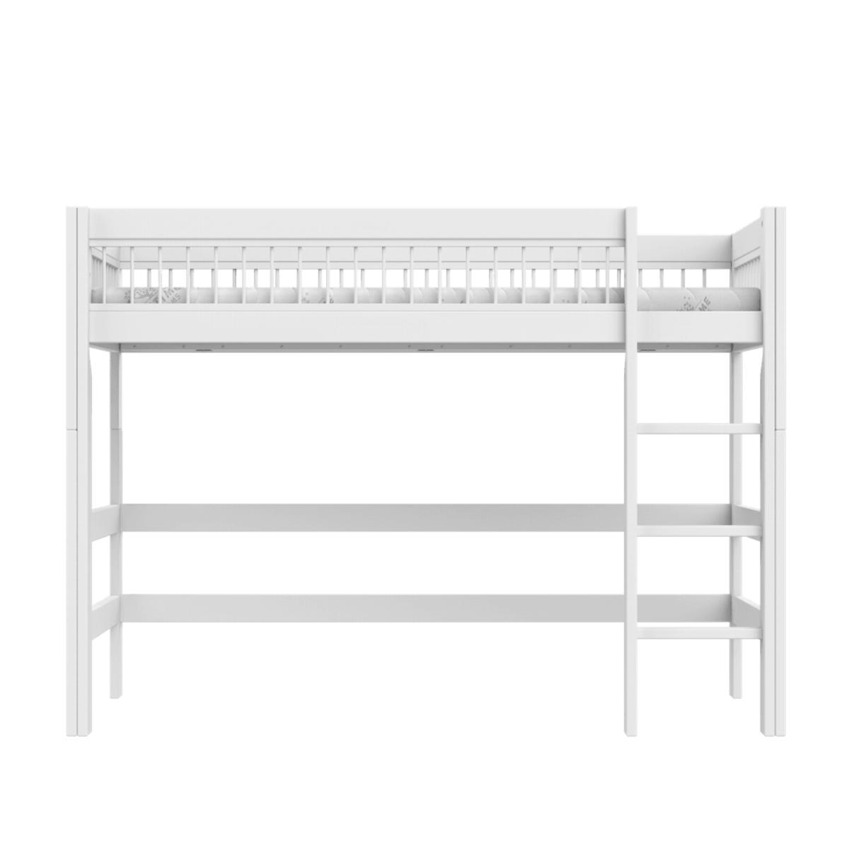 Lit mezzanine 90x200cm BREEZE Lifetime blanc