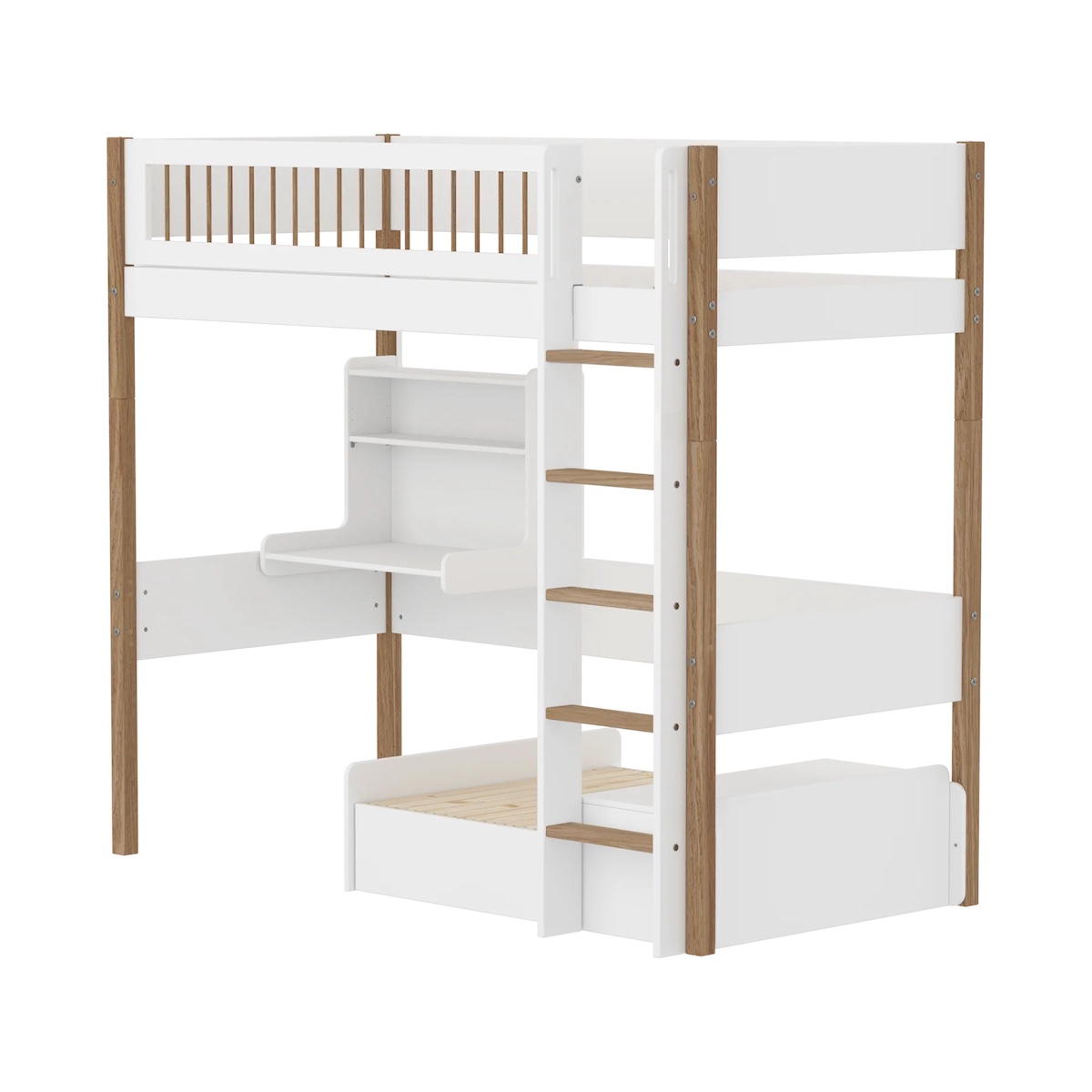 Lit mezzanine 90x200cm CASA NOR Flexa oak