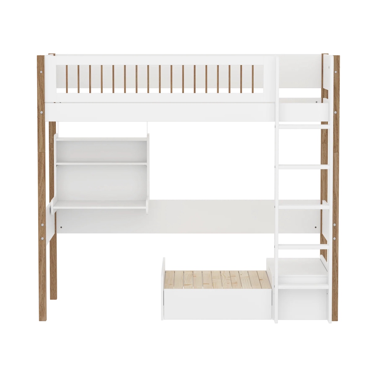 Lit mezzanine 90x200cm CASA NOR Flexa oak