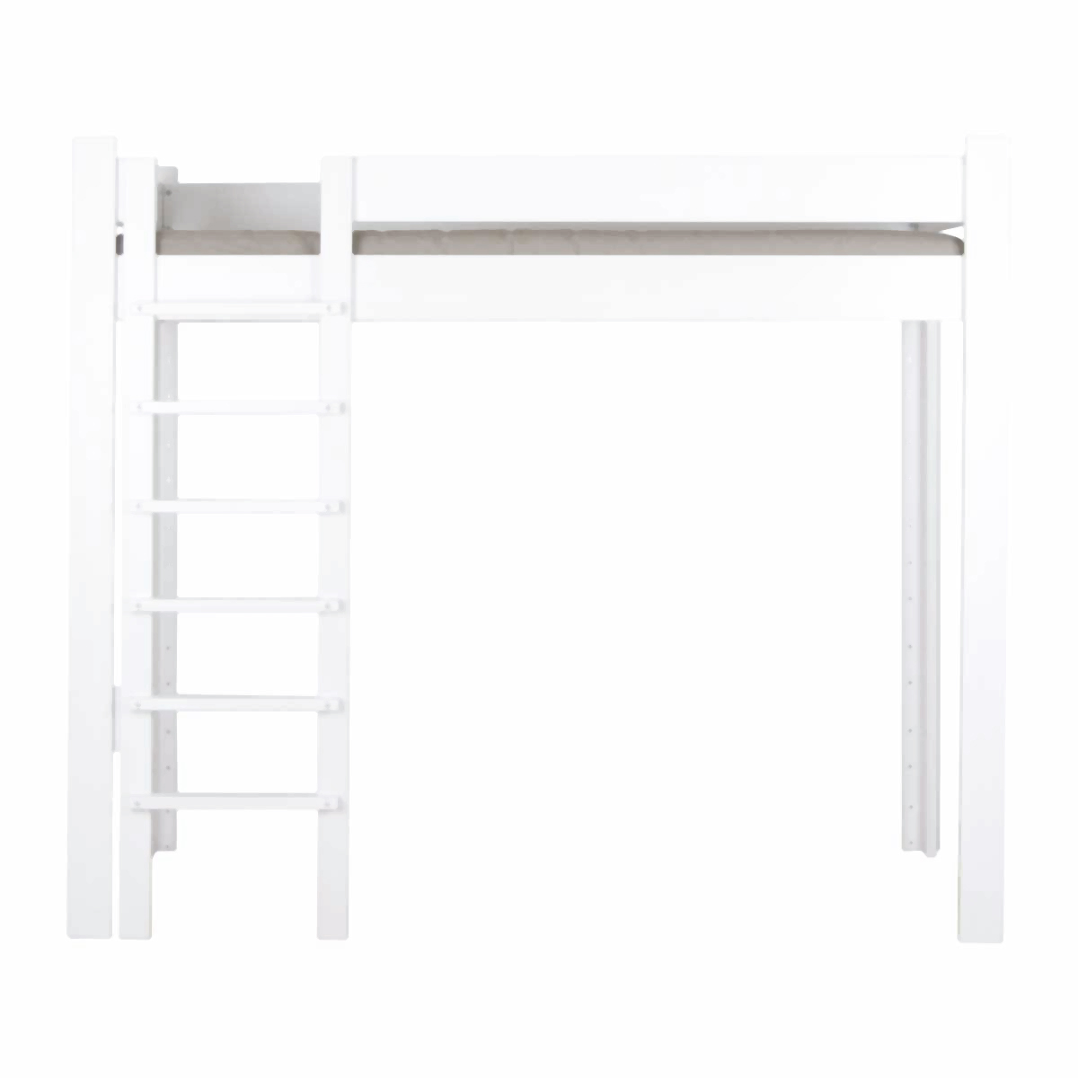 Lit mezzanine 90x200cm DESTYLE de Breuyn laqué blanc