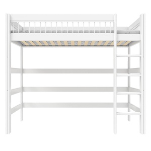 Lit mezzanine 90x200cm échelle droite BREEZE Lifetime blanc