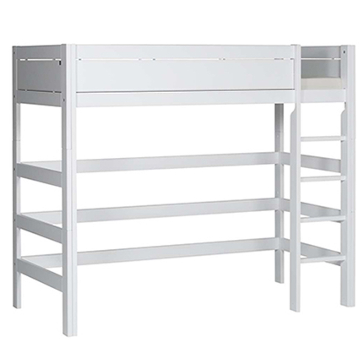 Lit mezzanine 90x200cm échelle droite Lifetime blanc