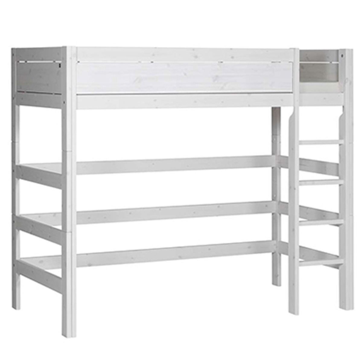 Lit mezzanine 90x200cm échelle droite Lifetime whitewash