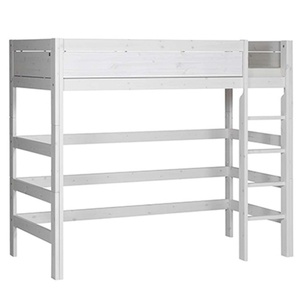 Lit mezzanine 90x200cm échelle droite Lifetime whitewash