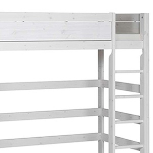 Lit mezzanine 90x200cm échelle droite Lifetime whitewash
