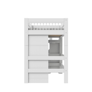 Lit mezzanine 90x200cm escalier BREEZE All-In-One DELUXE Lifetime blanc