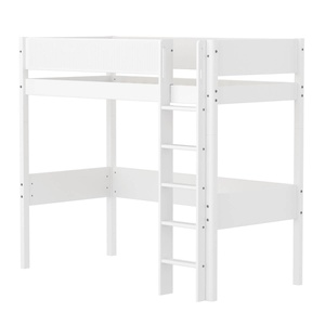 Lit mezzanine 90x200cm WHITE FLEXA Legs F.Wht.  Rail F.Wht.