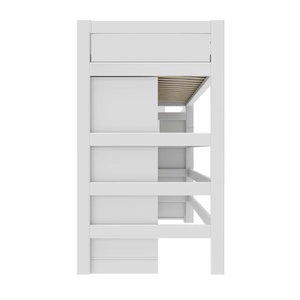 Lit mezzanine avec escalier 90x200cm All-In-One BREEZE Lifetime blanc