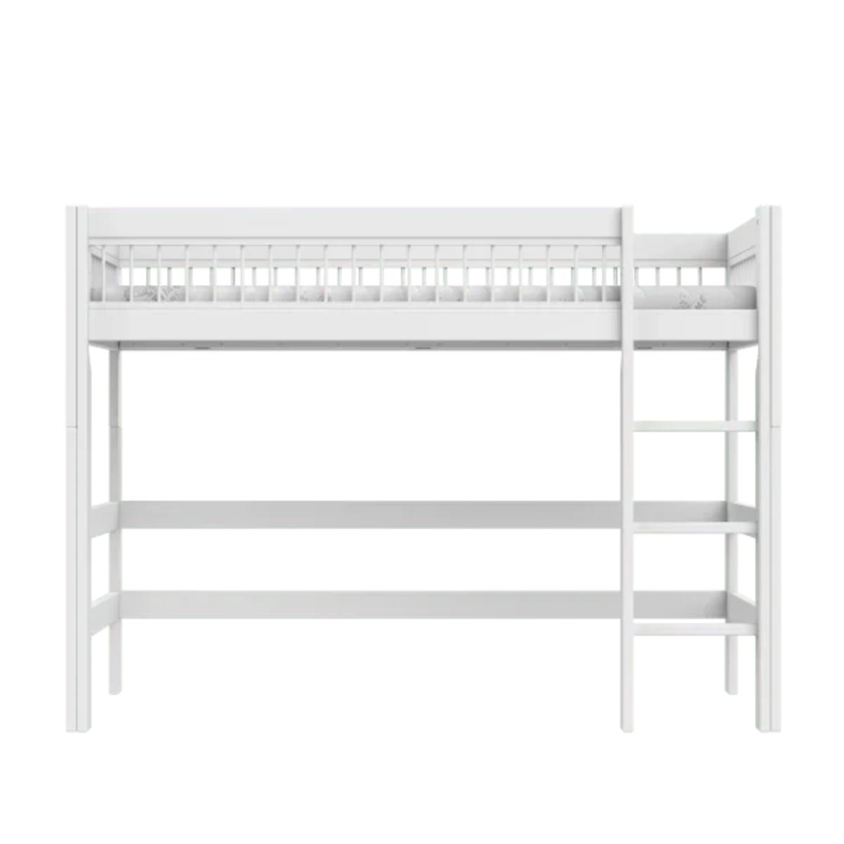 Lit mezzanine échelle droite 90x200cm BREEZE DELUXE Lifetime blanc