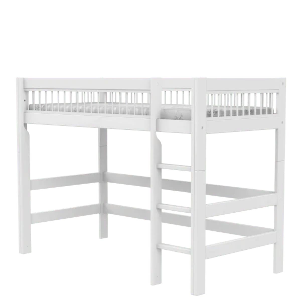 Lit mezzanine échelle droite 90x200cm BREEZE DELUXE Lifetime blanc