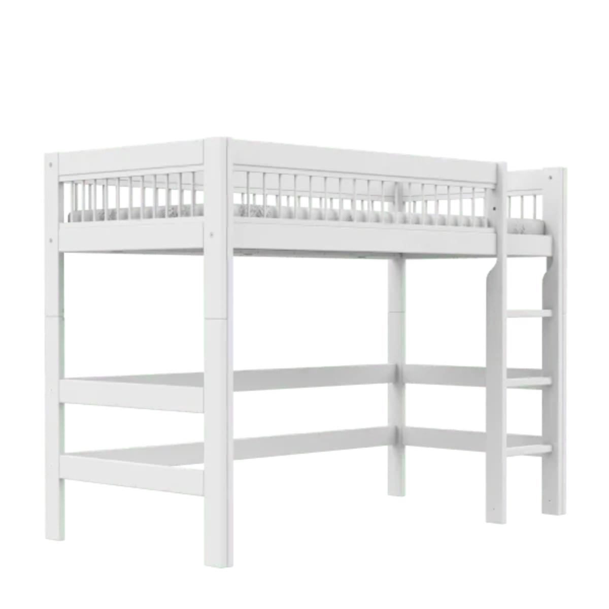 Lit mezzanine échelle droite 90x200cm BREEZE DELUXE Lifetime blanc
