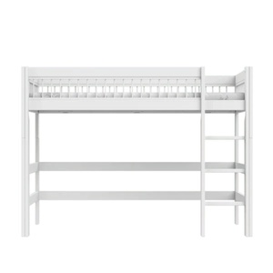 Lit mezzanine échelle droite 90x200cm BREEZE DELUXE Lifetime blanc