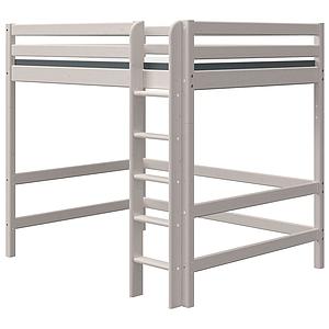 Lit mezzanine haut 140x200cm échelle droite CLASSIC Flexa grey washed