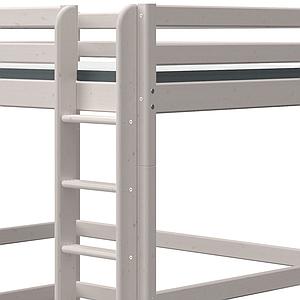 Lit mezzanine haut 140x200cm échelle droite CLASSIC Flexa grey washed