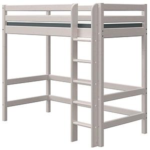 Lit mezzanine haut 90x200cm échelle droite CLASSIC Flexa grey washed