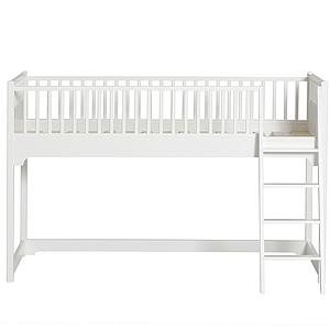 Lit mezzanine mi-haut 90x200cm SEASIDE CLASSIC Oliver Furniture blanc