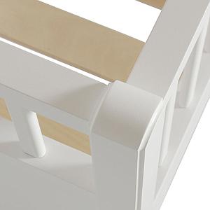 Lit mezzanine mi-haut 90x200cm SEASIDE CLASSIC Oliver Furniture blanc