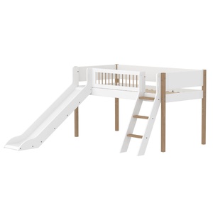 Lit mi-haut 90x200cm NOR Flexa Legs + Crossbars Oak SL.Ladder
