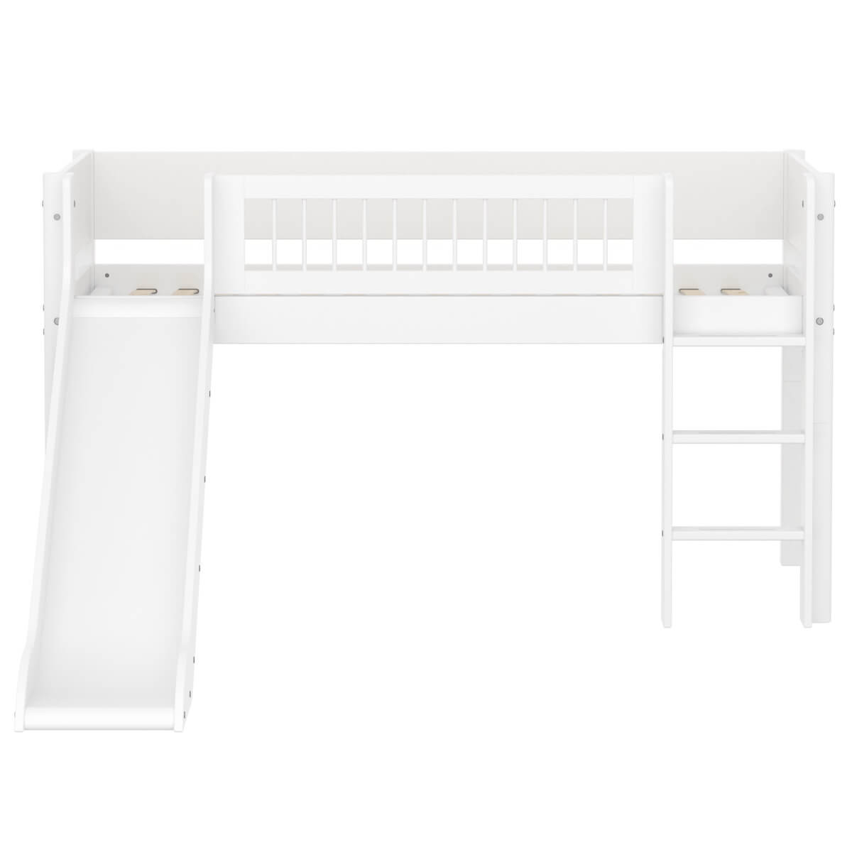 Lit mi-haut 90x200cm WHITE Flexa Ladder Crossbars F.Wht.