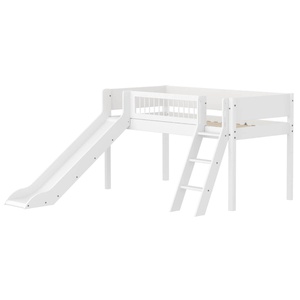 Lit mi-haut 90x200cm WHITE Flexa Ladder Crossbars F.Wht.