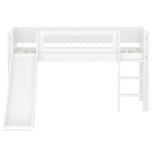 Lit mi-haut 90x200cm WHITE Flexa Ladder Crossbars F.Wht.