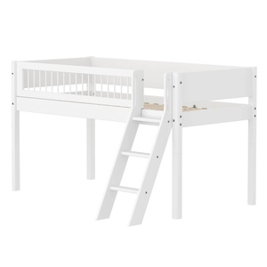 Lit mi-haut 90x200cm WHITE Flexa Ladder Crossbars F.Wht.