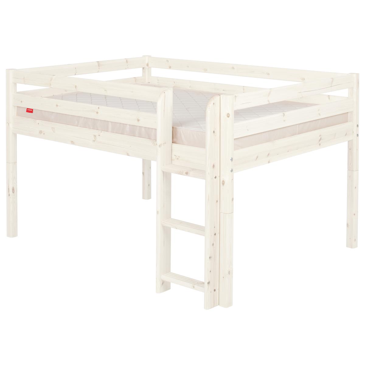 Lit mi hauteur 140x200cm CLASSIC Flexa blanchi