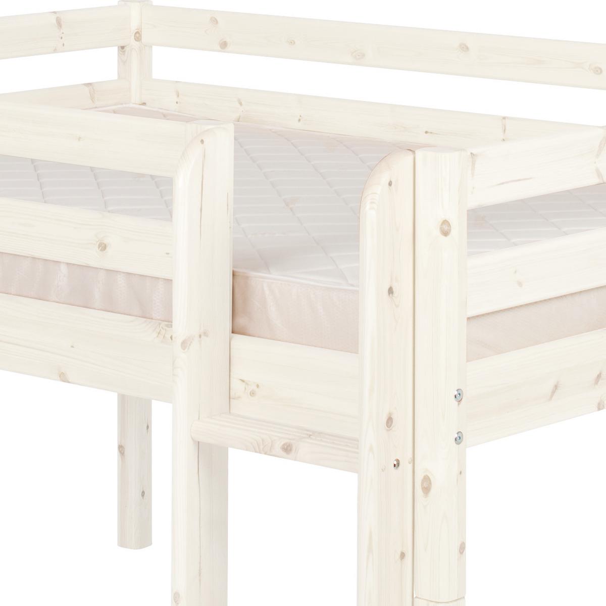 Lit mi hauteur 140x200cm CLASSIC Flexa blanchi