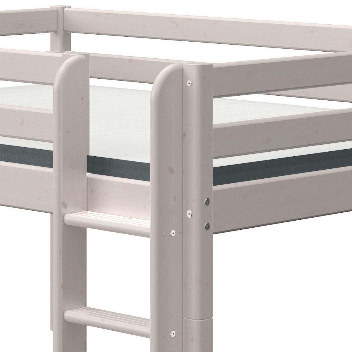 Lit mi hauteur 140x200cm CLASSIC Flexa grey washed 