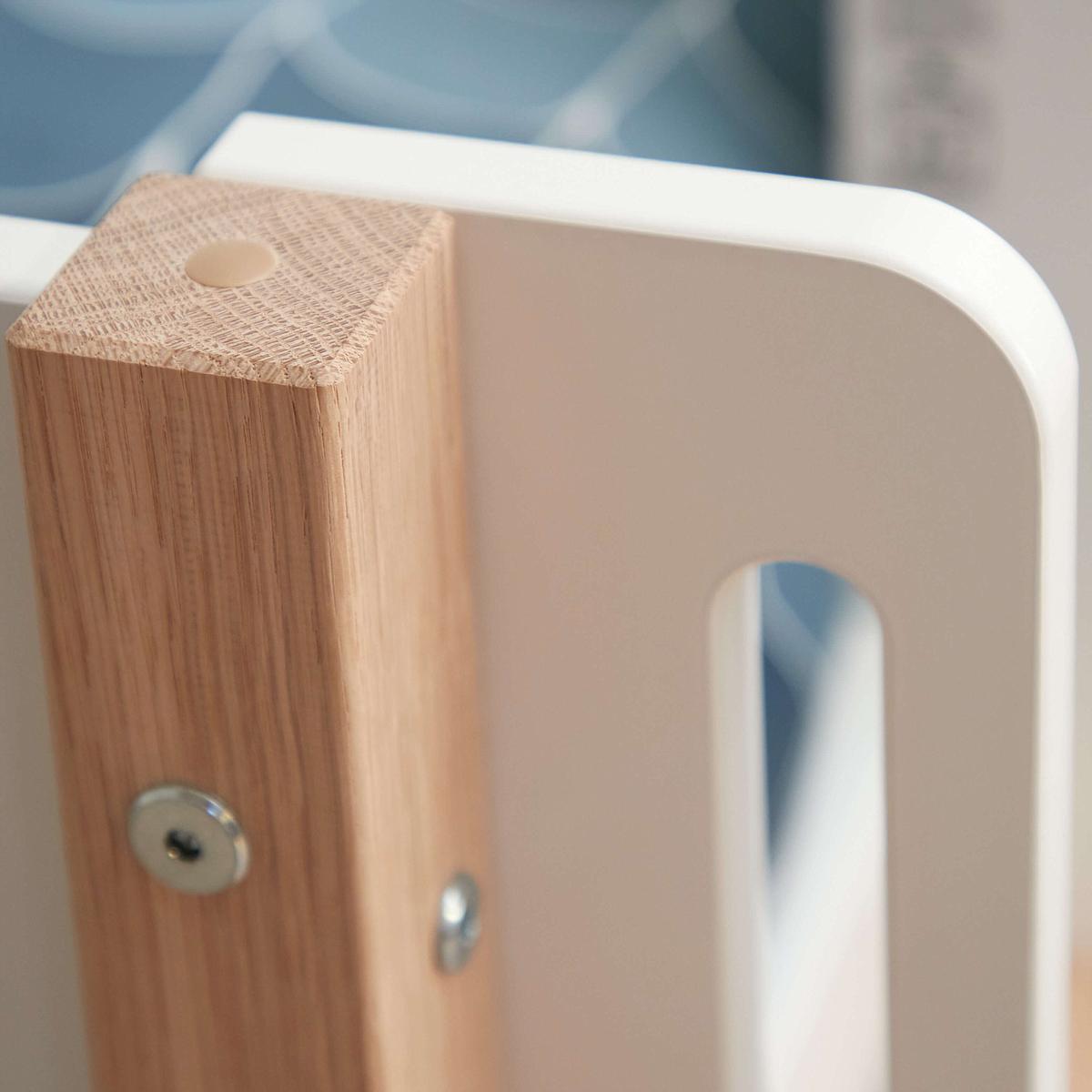 Lit mi hauteur 190x90cm échelle droite NOR Flexa chêne-blanc