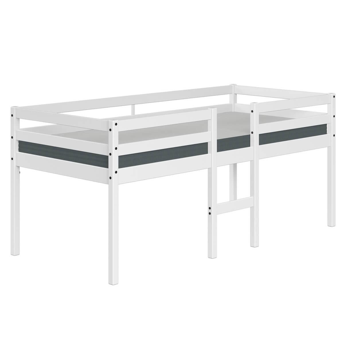 Lit mi hauteur 200x90cm ALFRED Flexa full white